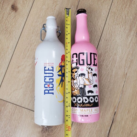ROGUE Signature Imperial Pilsner & Voodoo Doughnut Bacon Maple Ale EMPTY Bottles - Picture 5 of 16